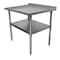 Bk Resources Work Table Stainless Steel With Undershelf, 1.5" Rear Riser 24"Wx24"D VTTR-2424 - alternate 4
